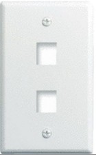 5pk x Legrand WHITE WP340-WH, 2-Port Wall Plate   **SHIPS FREE** picture