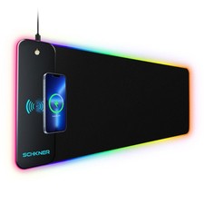 New Best Schkner RGB Gaming Mouse Pad with Wireless Charging 15W, Large Desk Mat picture