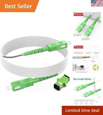100ft SC/APC to SC/APC Fiber Cable - High-Performance Armored Internet Solution picture