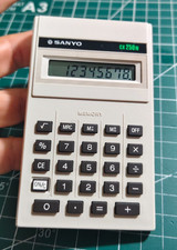 Vintage 80s Japan Market Sanyo CX 250N Calculator working order condition *Rare* picture