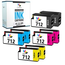 8-PK Compatible HP 712 Printer Cartridges for DesignJet T210 T230 T250 T630 T650 picture