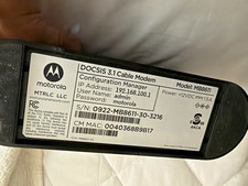 Motorola MB8611 DOCSIS 3.1 Cable Modem 2.5 Gbps Black RJ-45 Ethernet picture