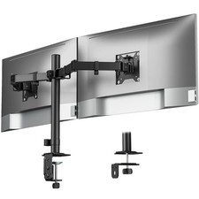monTEK Heavy Duty Dual Monitor Stand for 17 to 32 Inch Screens, Adjustable Desk picture