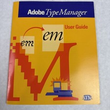Adobe Type Manager for MAC 1990 User Guide Only picture