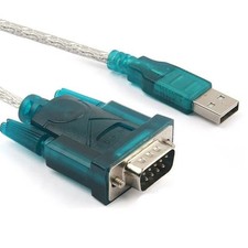 9 Pin Cable PDA 3FT New Translucent USB 2.0 To DB9 RS232 Serial Converte picture