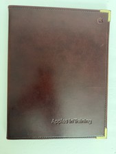 Vintage Apple Computer Apples In Training Padfolio Burgundy Embossed Logo-Rare picture