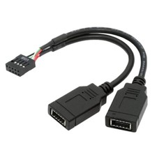 USB 2.0 9Pin to USB 3.1 Type E Key-A Front Panel Socket Header Extension Cable picture