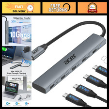 10 Gbps USB C Hub, 4-Port USB C Splitter with 100W Power Delivery, Fast Data Tra picture