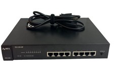 ZyXEL ES1100-8P 8-Port Fast Ethernet PoE Switch w/ Power Cord picture