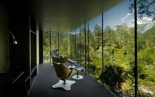 Landscape nature norway mountains interior hotel chair Custom Gaming Mat Desk picture
