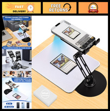 Foldable Trading Card Scanner Stand, Carbon Steel Phone Holder, 50 Sleeves & Sca picture