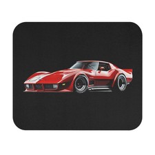 Red C3 Corvette Mouse Pad – Classic Muscle Car Desk Accessory picture