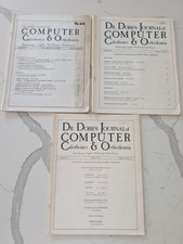Vintage 1970s Dr. Dobb's Journal Computer Magazine Lot of 3 Science Technology picture
