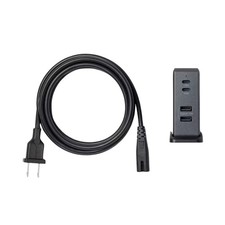 Heyday 4-Port Charging Hub – 2 USB-C + 2 USB-A – 52W Power –Black Saffiano – NEW picture