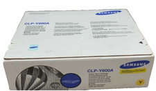 **LOT OF 2** GENUINE SAMSUNG CLP-Y600A CLP-M600A TONER CARTRIDGES picture