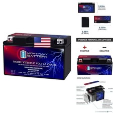 Mighty Max Battery YT7B-BS 12 Volt 6.5 AH 110 CCA Motorcycle Battery (1 Pack) picture