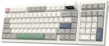 EPOMAKER RT98 Retro Gaming Keyboard w/Detachable Mini TV  and Creamy Jade Switch picture