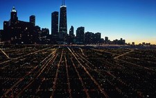 Landscape architecture modern cityscape city building Custom Gaming Mat Desk picture