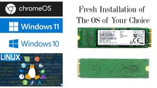 M.2 NGFF SSD 2280 With Windows 11-Pro Fresh Install, 128 GB 💯% Tested & Works ✅ picture