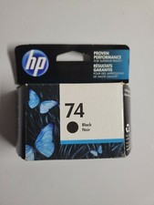 HP 74 Black Ink Cartridge (CB335WN) Genuine OEM Warr. End Date 03 2020 *NEW* picture