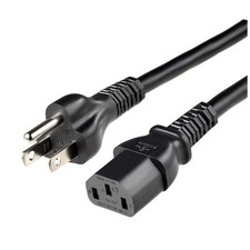 AmazonBasics 10ft Replacement Power Cord for PC, Monitor, Printer - UL Listed picture