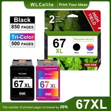 67XL Ink Cartridge 67 XL Replacement for HP 67 Ink ENVY 6000 DeskJet 2300 2330 picture