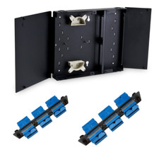 Fiber Optic 24 Port SMF FDP SC/UPC Wall Mount Patch Panel Comes w/ Adapter Strip picture