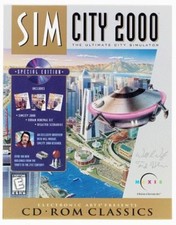 SimCity 2000 SE Special Edition PC CD be mayor of town game + renewal kit add-on picture