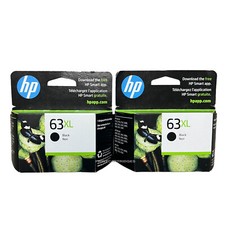2pcs HP 63XL Black Genuine Ink Cartridges In Retail Box Not Expired picture