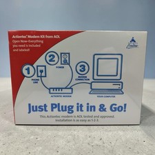 AOL America Online Actiontec Modem Kit from AOL EXUV9212-04 NEW OLD STOCK picture