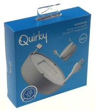 Quirky Powercurl Power Cord Wrap Gray Macbook Air Tangle Free Neat Portable picture