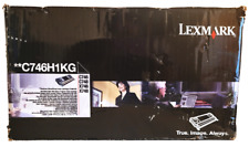 Lexmark C746H1KG Black High Yield Toner Cartridge New with Deformed Box picture