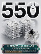 550x Kailh Black Linear Switches Mechanical Keyboard Lot 3-Pin Plate Mount  picture