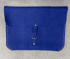 Sapphire Depth 100% Handcrafted Genuine Leather iPad & Book Sleeve picture