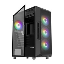 Zalman i3 NEO ATX Mid Tower Gaming PC Case - 4 x 120mm Fixed RGB Fans Preinst... picture