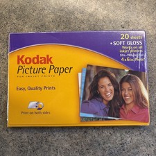 KODAK 20 Sheets 4x6  Soft Gloss Picture Paper BRAND NEW SEALED picture