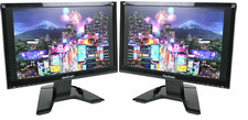 Lot of Two (2)  ViewSonic VA-1912A-LED Black 18.5