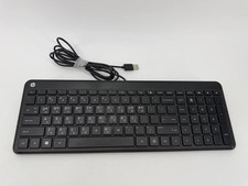 HP KBAH21 Wired USB Keyboard Korean English Layout Black Tested 1.00 lb picture