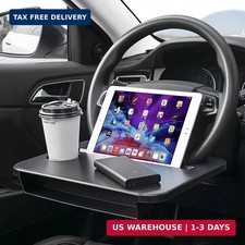 Double-use Steering Wheel Tray(14.5*11inch), Car Food Trays for Eating with Drin picture
