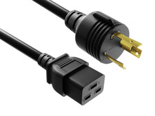 12 AWG Locking Power Cord (NEMA L6-30P to IEC 320 C19) - 6/8/10/12/15 ft picture