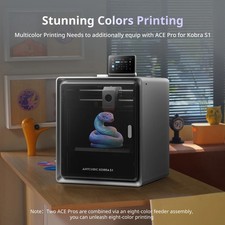 ANYCUBIC Kobra S1 3D Printer - Tested w/ Enclosure Tent, Guide, Tools + Prints picture