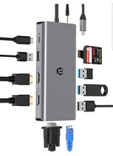USB C Docking, Triple Display Docking Station, 12 in 1 USB C HUB. 4k Hdmi picture