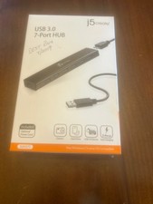j5create JUH377 7-Port USB 3.0 Hub - Black (Bra picture