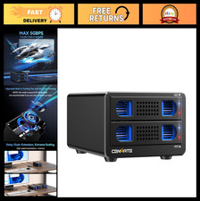 Aluminum 2 Bay Hard Drive Enclosure with Cooling Fan for 2.5