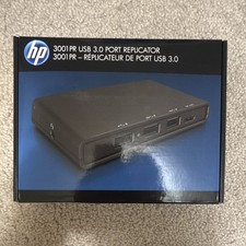 HP 3001PR Port Replicator Dock USB 3.0 HDMI VGA RJ-45 Audio Black picture
