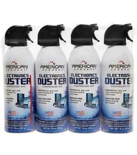 American Aerosol Compressed Gas Electronics Duster, 10 oz, Pack of 4, 8 & 12 picture