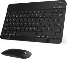 Rechargeable Bluetooth Keyboard and Mouse Combo Universal Ultra-Slim Wireless picture