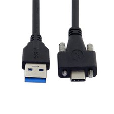 USB 3.1 Dual Screws Locking Type-C to Standard USB3.0 Data Cable Mount Type 1.2m picture