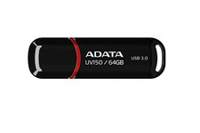 ADATA UV150 USB 3.0 Snap-On Cap Flash Drive, Black, AUV150-64G-RBK picture