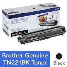  Brother Genuine TN-221BK Black Laser Toner picture
